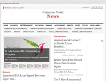 Tablet Screenshot of news.cameroon-today.com